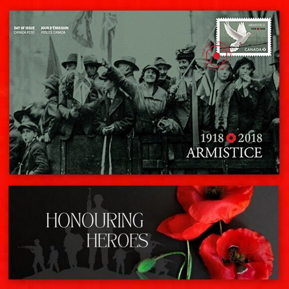 Canada 2018 '100th Anniversary Armistice 1918-2018' Roll of 25 x $2 Toonies! - Picture 12 of 16